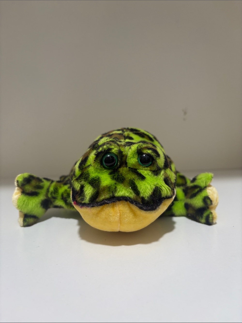 Green Plush Frog Stuffed Animal Toy - Soft Cuddly Plush webkinz